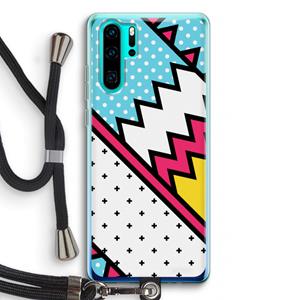 CaseCompany Pop Art #2: Huawei P30 Pro Transparant Hoesje met koord