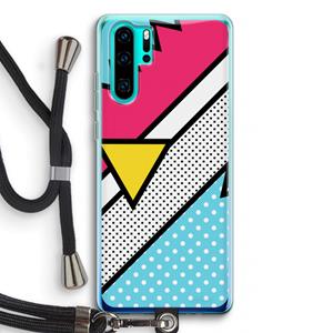 CaseCompany Pop Art #3: Huawei P30 Pro Transparant Hoesje met koord