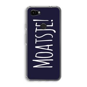 CaseCompany Moatsje!: Google Pixel 3a Transparant Hoesje
