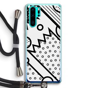 CaseCompany Pop Art #4: Huawei P30 Pro Transparant Hoesje met koord
