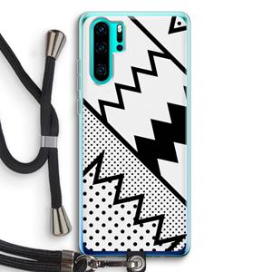 CaseCompany Pop Art #5: Huawei P30 Pro Transparant Hoesje met koord