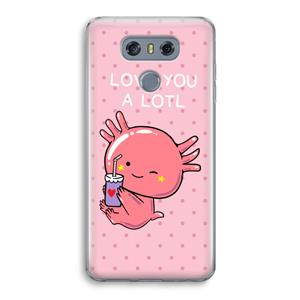 CaseCompany Love You A Lotl: LG G6 Transparant Hoesje