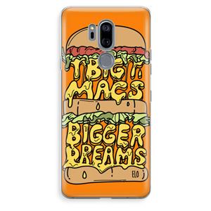 CaseCompany Big Macs Bigger Dreams: LG G7 Thinq Transparant Hoesje