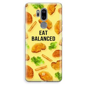 CaseCompany Eat Balanced: LG G7 Thinq Transparant Hoesje