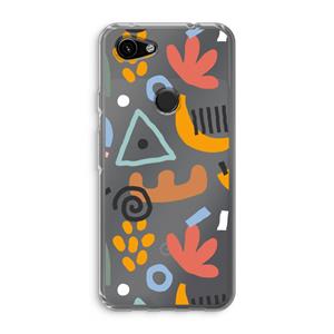 CaseCompany Abstract: Google Pixel 3a Transparant Hoesje