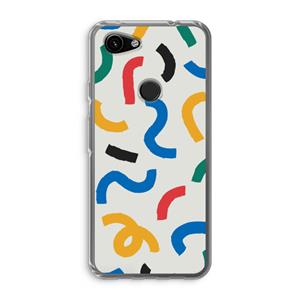 CaseCompany Illustratieve pop 2: Google Pixel 3a Transparant Hoesje