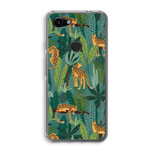 CaseCompany Luipaard 2: Google Pixel 3a Transparant Hoesje