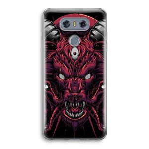 CaseCompany Hell Hound and Serpents: LG G6 Transparant Hoesje