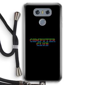 CaseCompany Retro: LG G6 Transparant Hoesje met koord