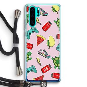 CaseCompany Things Jamie Loves: Huawei P30 Pro Transparant Hoesje met koord