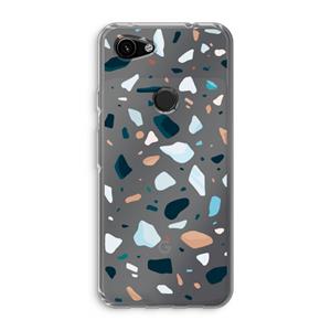 CaseCompany Terrazzo N°13: Google Pixel 3a Transparant Hoesje