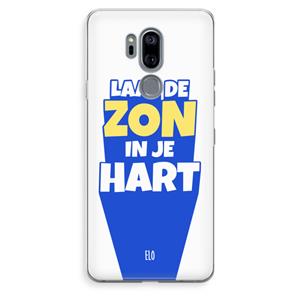 CaseCompany Laat de zon in je hart: LG G7 Thinq Transparant Hoesje