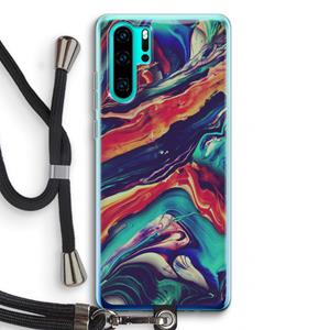 CaseCompany Chameleon Sun: Huawei P30 Pro Transparant Hoesje met koord