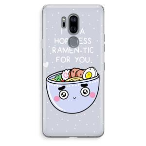 CaseCompany I'm A Hopeless Ramen-Tic For You: LG G7 Thinq Transparant Hoesje