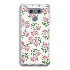 CaseCompany Kleine roosjes: LG G6 Transparant Hoesje