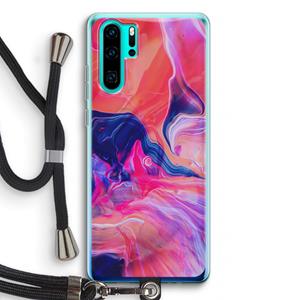 CaseCompany Earth And Ocean: Huawei P30 Pro Transparant Hoesje met koord