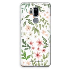 CaseCompany Botanical sweet flower heaven: LG G7 Thinq Transparant Hoesje