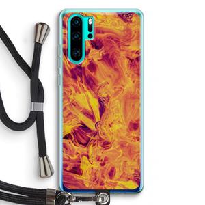 CaseCompany Eternal Fire: Huawei P30 Pro Transparant Hoesje met koord