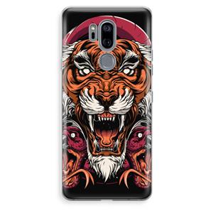 CaseCompany Tiger and Rattlesnakes: LG G7 Thinq Transparant Hoesje