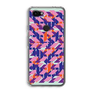 CaseCompany Skew Blush 3: Google Pixel 3a Transparant Hoesje