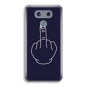 CaseCompany F**k U: LG G6 Transparant Hoesje