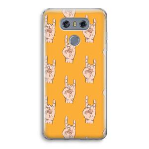 CaseCompany Rock: LG G6 Transparant Hoesje
