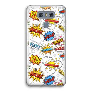 CaseCompany Pow Smack: LG G6 Transparant Hoesje