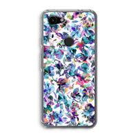 CaseCompany Hibiscus Flowers: Google Pixel 3a Transparant Hoesje