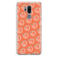 CaseCompany Just peachy: LG G7 Thinq Transparant Hoesje