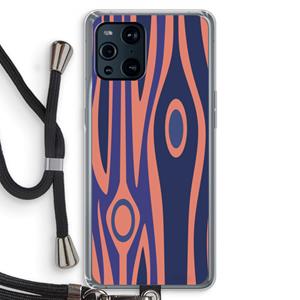 CaseCompany Bast A: Oppo Find X3 Pro Transparant Hoesje met koord