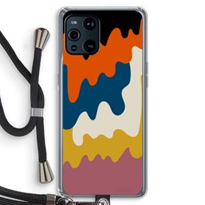 CaseCompany Baar A: Oppo Find X3 Pro Transparant Hoesje met koord