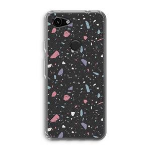 CaseCompany Terrazzo N°16: Google Pixel 3a Transparant Hoesje