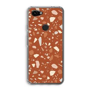 CaseCompany Terrazzo N°22: Google Pixel 3a Transparant Hoesje