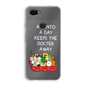 CaseCompany Bento a day: Google Pixel 3a Transparant Hoesje