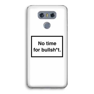 CaseCompany No time: LG G6 Transparant Hoesje