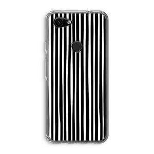 CaseCompany Stripes: Google Pixel 3a Transparant Hoesje