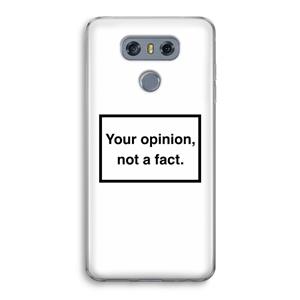 CaseCompany Your opinion: LG G6 Transparant Hoesje