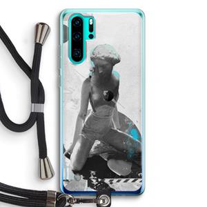 CaseCompany I will not feel a thing: Huawei P30 Pro Transparant Hoesje met koord