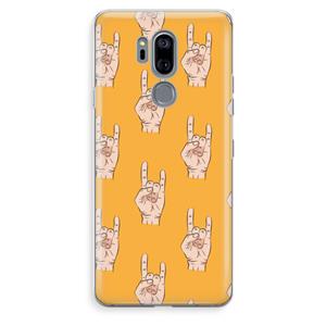 CaseCompany Rock: LG G7 Thinq Transparant Hoesje