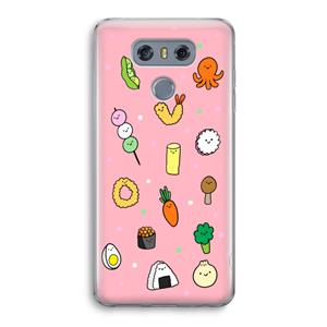 CaseCompany Happy bento friends: LG G6 Transparant Hoesje