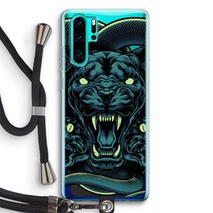 CaseCompany Cougar and Vipers: Huawei P30 Pro Transparant Hoesje met koord