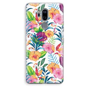 CaseCompany Tropisch 2: LG G7 Thinq Transparant Hoesje