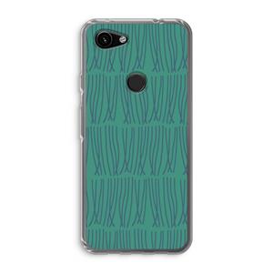 CaseCompany Swirls: Google Pixel 3a Transparant Hoesje