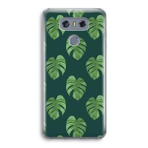 CaseCompany Monstera leaves: LG G6 Transparant Hoesje