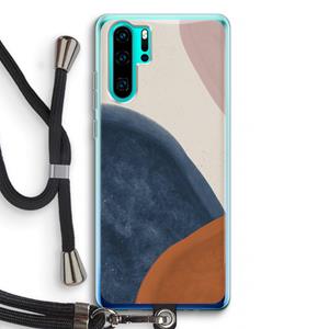CaseCompany Geo #1: Huawei P30 Pro Transparant Hoesje met koord