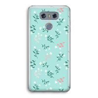 CaseCompany Small white flowers: LG G6 Transparant Hoesje
