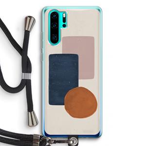 CaseCompany Geo #3: Huawei P30 Pro Transparant Hoesje met koord