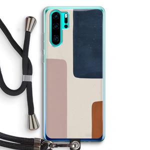 CaseCompany Geo #5: Huawei P30 Pro Transparant Hoesje met koord