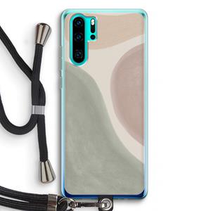 CaseCompany Geo #6: Huawei P30 Pro Transparant Hoesje met koord