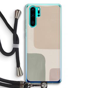 CaseCompany Geo #7: Huawei P30 Pro Transparant Hoesje met koord
